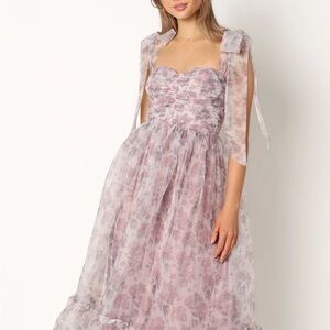 Petal & Pup Lavender Floret Midi Dress (S)